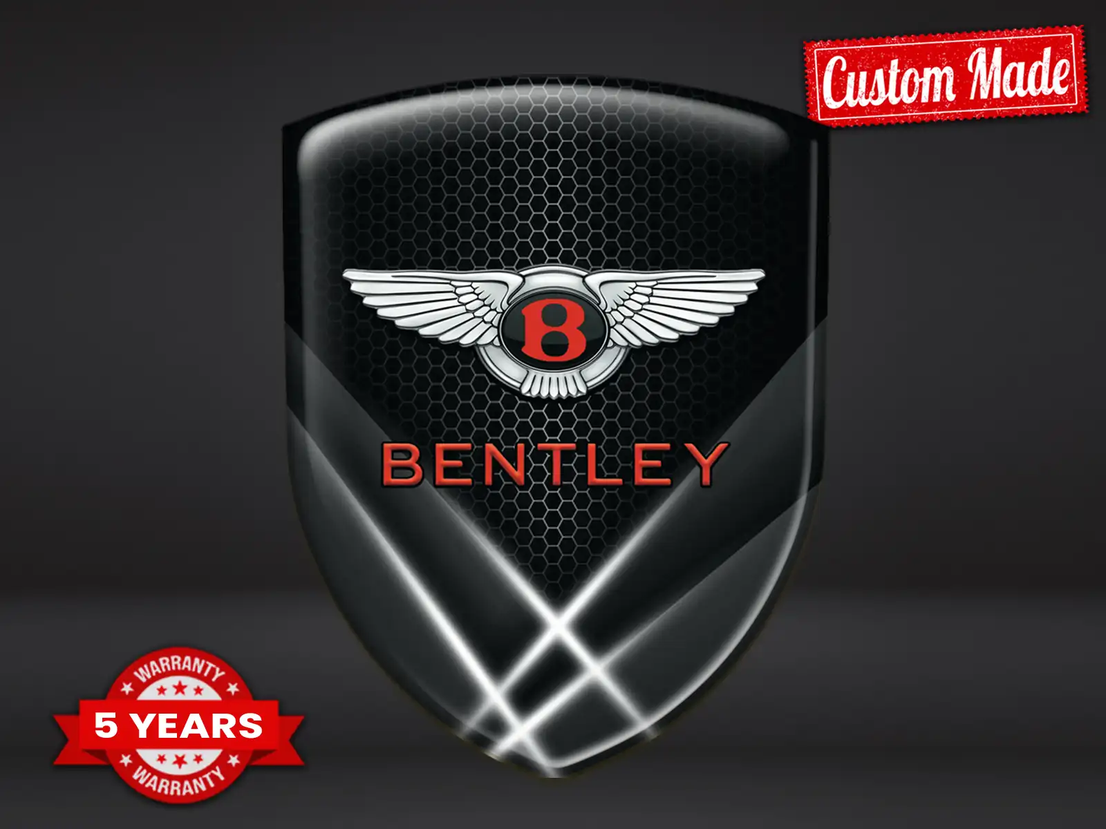 Bentley Logo Pegatina Pro Máximo Diseño Estilo Resistente